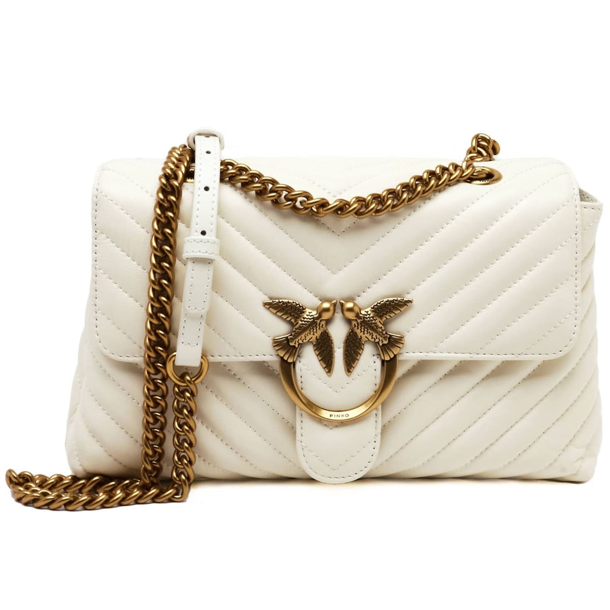 pinko-white-women-crossbody-bag-100043a0gkz14q حقيبة كروسبودي نسائية بيضاء من بينكو 100043A0Gkz14Q