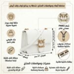 حقيبة كتف نسائية بيضاء من بينكو ، شنطة كروس بودي Pe 21 Pltt 1P228G Y6Xt