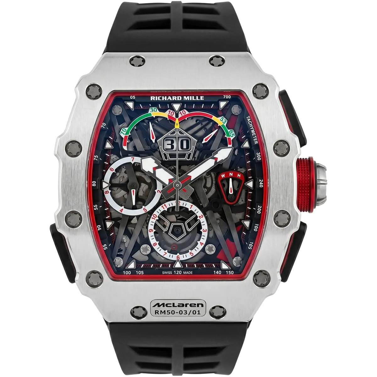 richard-mille-men-mclaren-rm50-03-skeleton-watch-black-rubber ساعة ريتشارد ميل Richard Mille رجالي ماكلارين McLaren RM50-03/01 بميناء شفاف