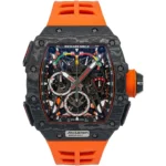 ساعة ريشارد ميل Richard Mille رجالي RM 50-03 ماكلارين McLaren بسير برتقالي