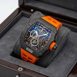 ساعة ريشارد ميل Richard Mille رجالي RM 50-03 ماكلارين McLaren بسير برتقالي