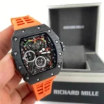 ساعة ريشارد ميل Richard Mille رجالي RM 50-03 ماكلارين McLaren بسير برتقالي
