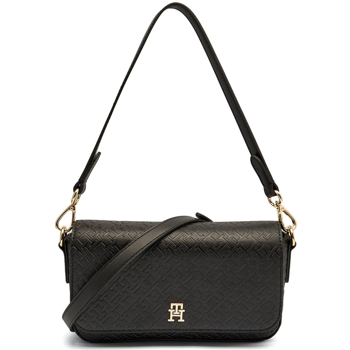 tommy-hilfiger-black-women-crossbody-bag-aw0aw18002bds حقيبة كروس بودي سوداء من تومي هيلفيغر للنساء Aw0Aw18002