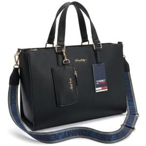 حقيبة Tommy Hilfiger Joy Satchel AW0AW11181 نسائية سوداء