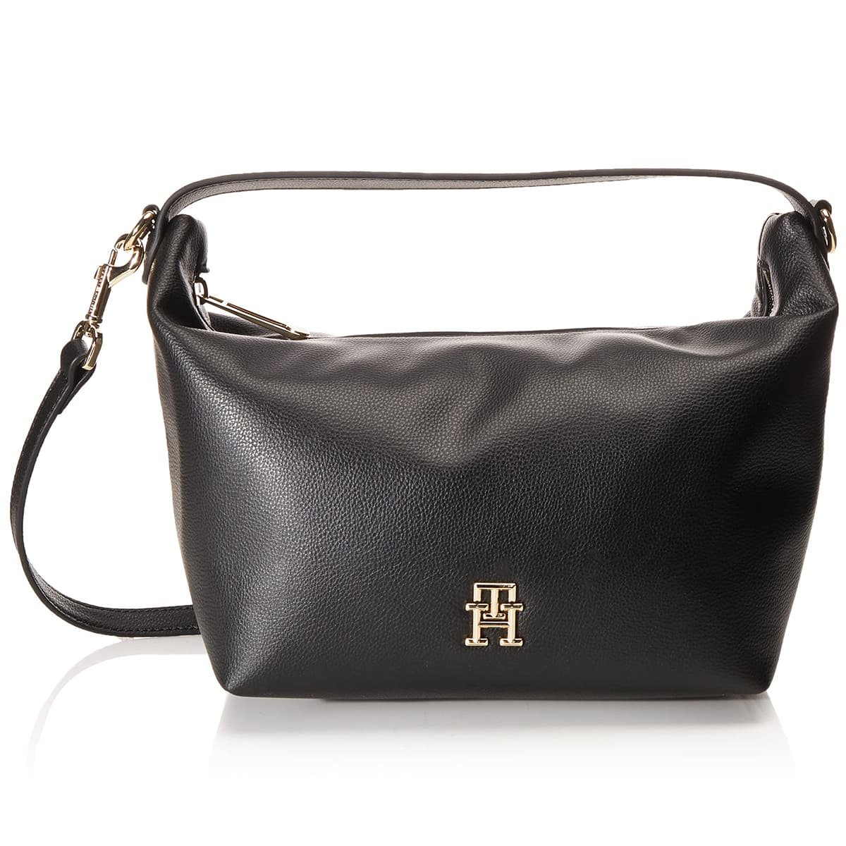 tommy-hilfiger-black-women-shoulder-bag-aw0aw14499 حقيبة كتف نسائية سوداء من تومي هيلفيغر Aw0Aw14499