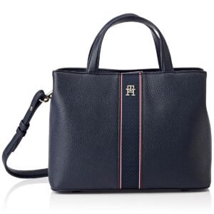 حقيبة Tommy Hilfiger TH Monogram Satchel AW0AW16873-DW6 Space Blue