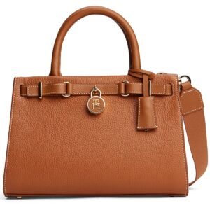 حقيبة كتف نسائية بنية اللون من تومي هيلفيغر Aw0Aw17188