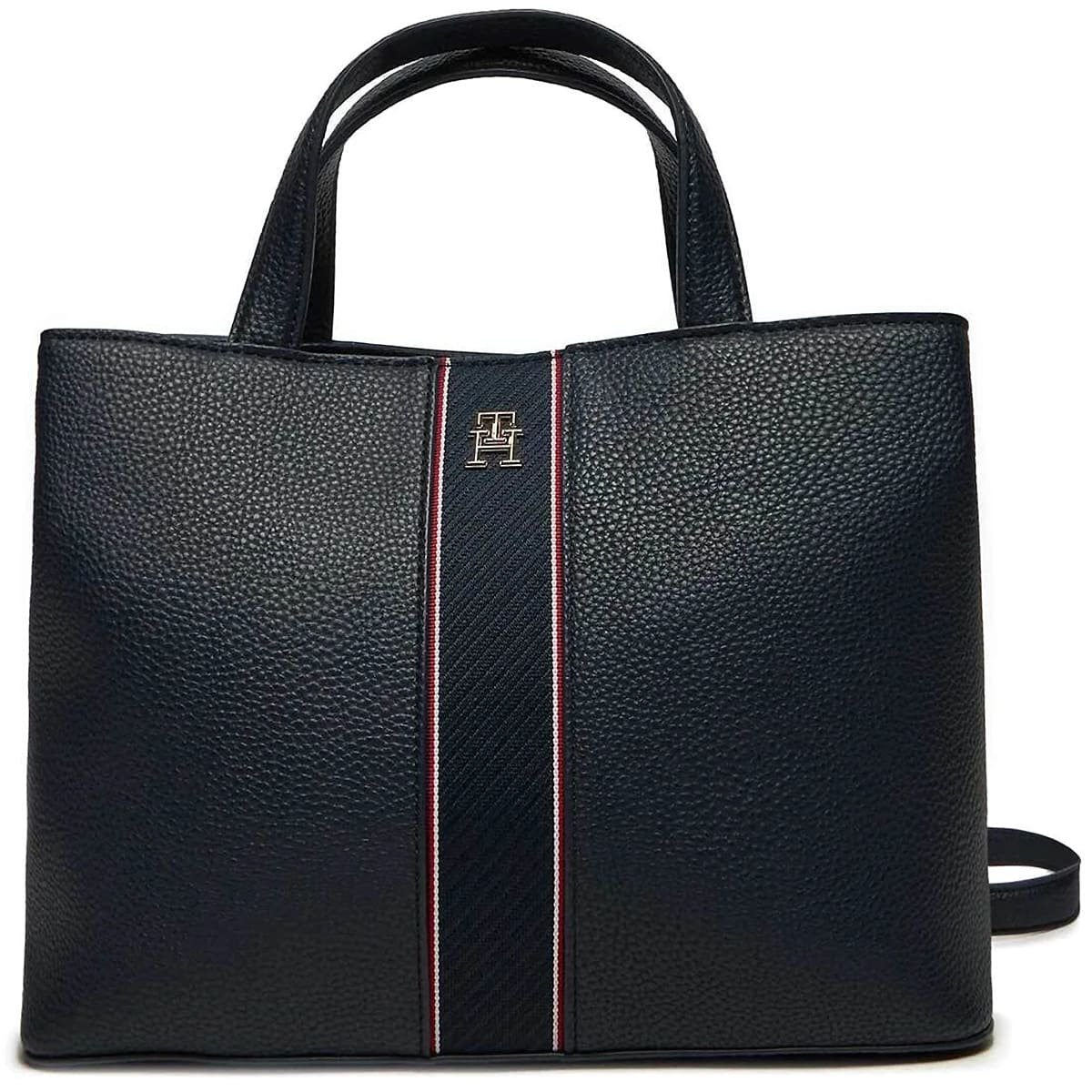 tommy-hilfiger-dark-blue-women-handbag حقيبة يد نسائية من تومي هيلفيغر باللون الأزرق الداكن