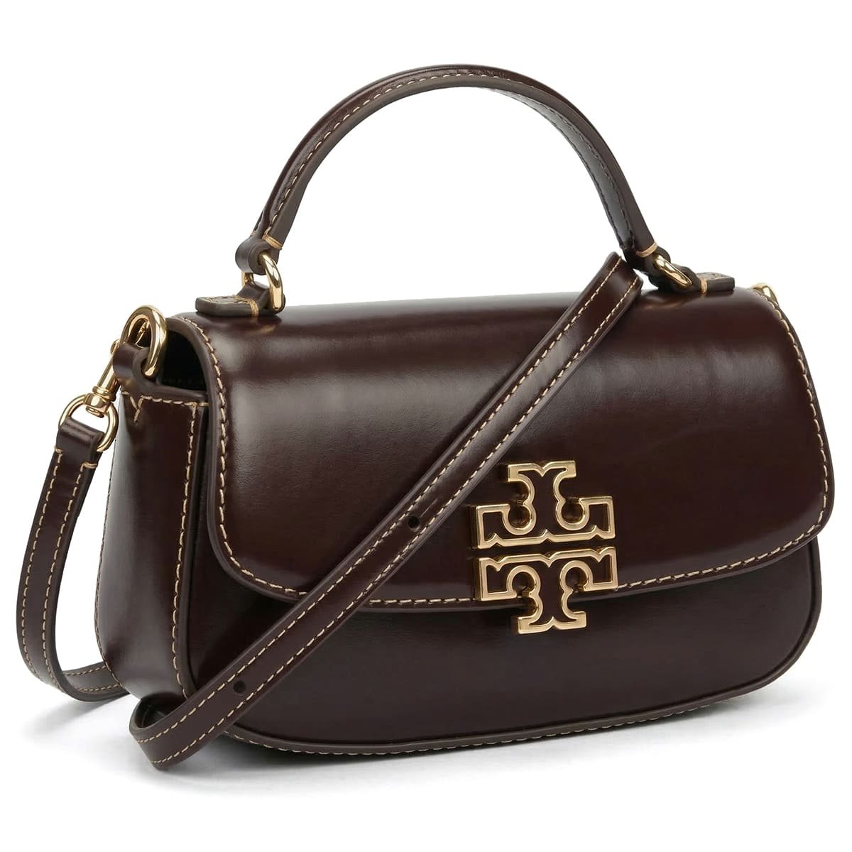 tory-burch-brown-women-crossbody-bag-153726-tempranillo-nwt حقيبة كروسبودي بنية اللون من توري بورش للنساء، رقم الموديل 153726، لون تيمبرانيلو