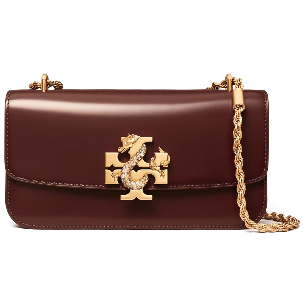 tory-burch-burgundy-dark-red-women-shoulder-bag-eleanor-rectangular-bag-154785 حقيبة كتف نسائية مستطيلة من توري بورش ، لون عنابي داكن احمر ، موديل إليانور 154785