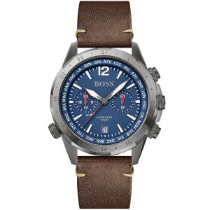 1513773-hugo-boss-watch-men-blue-dial-leather-brown-strap-quartz-analog-chronograph-nomad