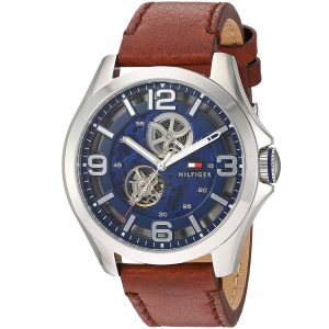 1791278-tommy-hilfiger-watch-men-blue-dial-leather-brown-strap-automatic-analog-three-hand-bruce_2