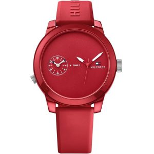 1791323-tommy-hilfiger-watch-men-red-rubber-denim