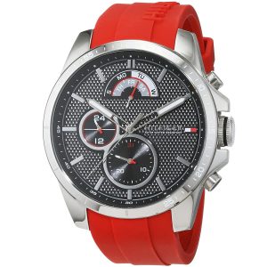 1791351-tommy-hilfiger-watch-men-black-dial-rubber-red-strap-quartz-analog-day-date-month-decker_2