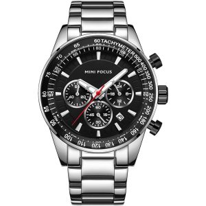 mf0187g-01-mini-focus-watch-for-men-black-dial-stainless-steel-metal-silver-strap-quartz-battery-analog-chronograph - Copy